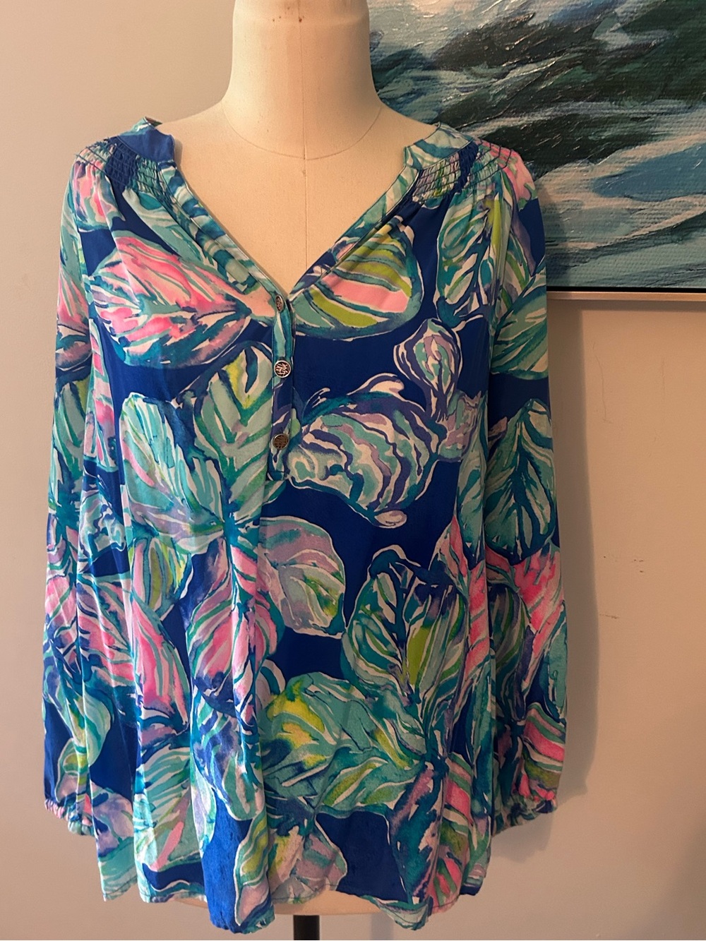Lilly Pulitzer Elsa Casa Del Sol Print Floral Medium